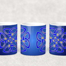 Blue Knot Celtic Mug