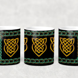 Heart Knot Celtic Mug