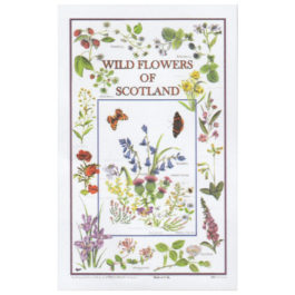Wildflowers of Scotland Tea Towel