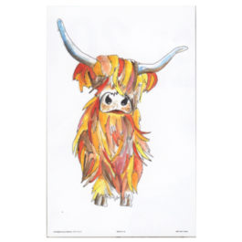 Highland Cow Tea Towel