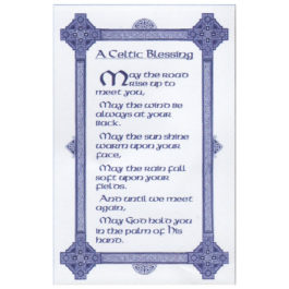 Celtic Blessing Tea Towel