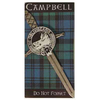 Scottish Clan Crest Kilt Pin