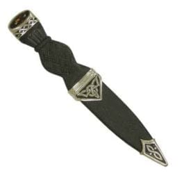 Celtic Sgian Dubh w Stone - SD36 C