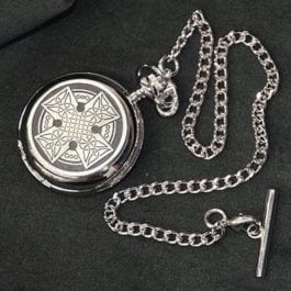 Mechanical Pocket Watch - Celtic Cross