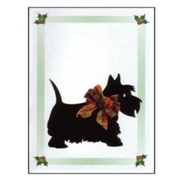 Christmas Scottie Dog Card