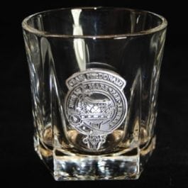 Clan Crested Rocks Glass