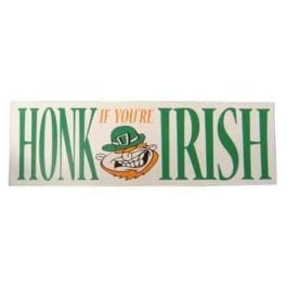 Honk if You're Irish