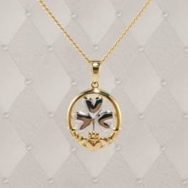 Lucky Claddagh Pendant