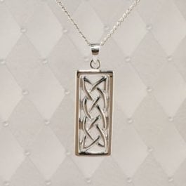 Box-Knot Silver Pendant