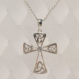Trinity Cross Silver Pendant