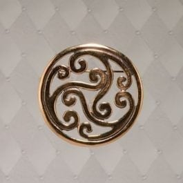 Open Spiral Brooch