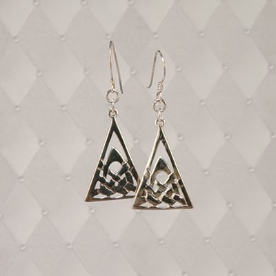 Celtic Triangle Earrings - J-SE060