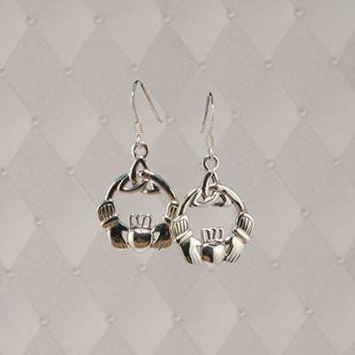 Claddagh with Knot Earrings - J-SE10795