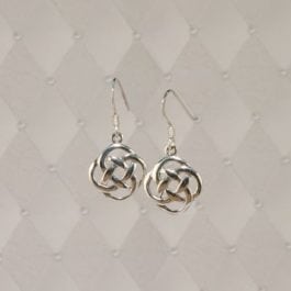 Open-Knot Round Earrings