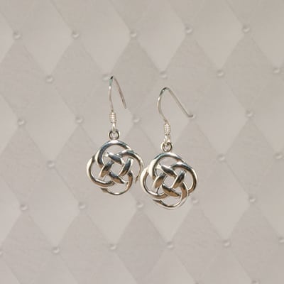 Open-Knot Round Earrings - J-SE10912