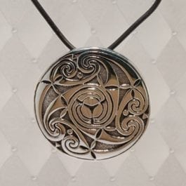 Circle-Knot Silver Pendant