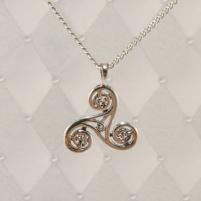 Triskelion Silver Pendant - J-SP11700