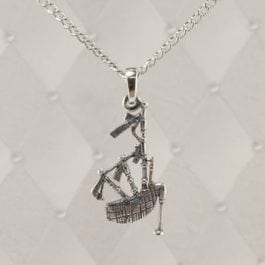 Bagpipe Silver Pendant