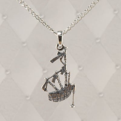 Bagpipe Silver Pendant - J-SP11764