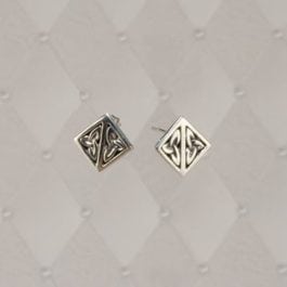 Square-Knot Stud Earrings