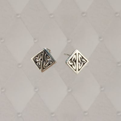 Square-Knot Stud Earrings - J-SS10991