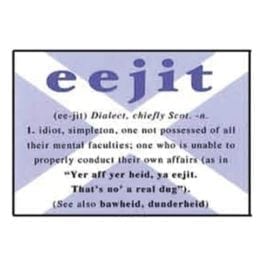 "Eejit"