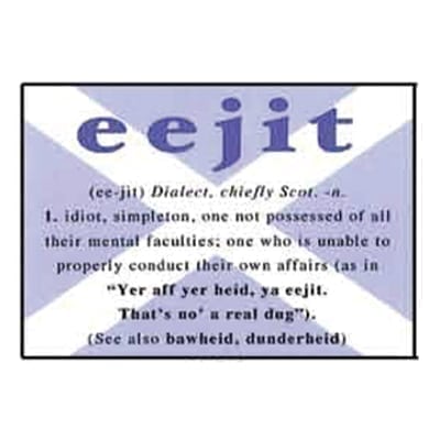 "Eejit"