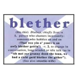 "blether"