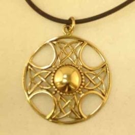 Open Shield-Cross Pendant