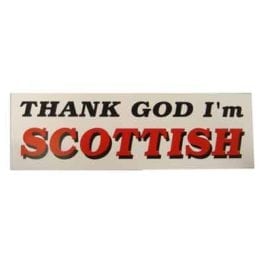Thank God I'm Scottish