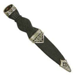 Thistle Sgian Dubh w Stone - SD70 C